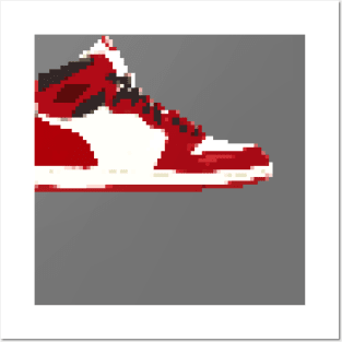 AIR JORDAN I RETRO PIXELATED ART SHOE COLLECTION Posters and Art